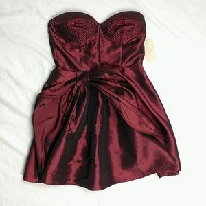 Twenty One Holiday Party Dress Strapless Bow Detail